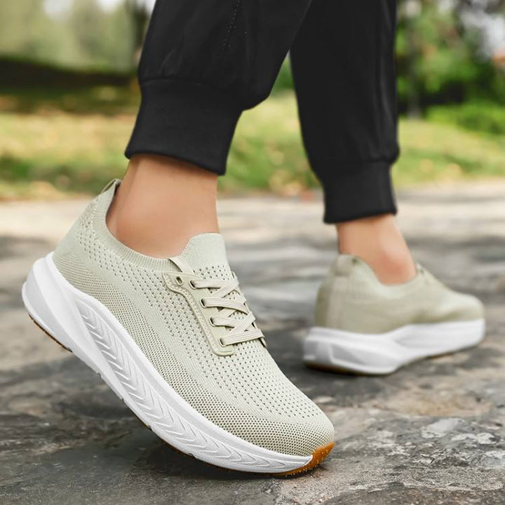 Orthizen Comfort 2.0 Beige worn outdoors, side view